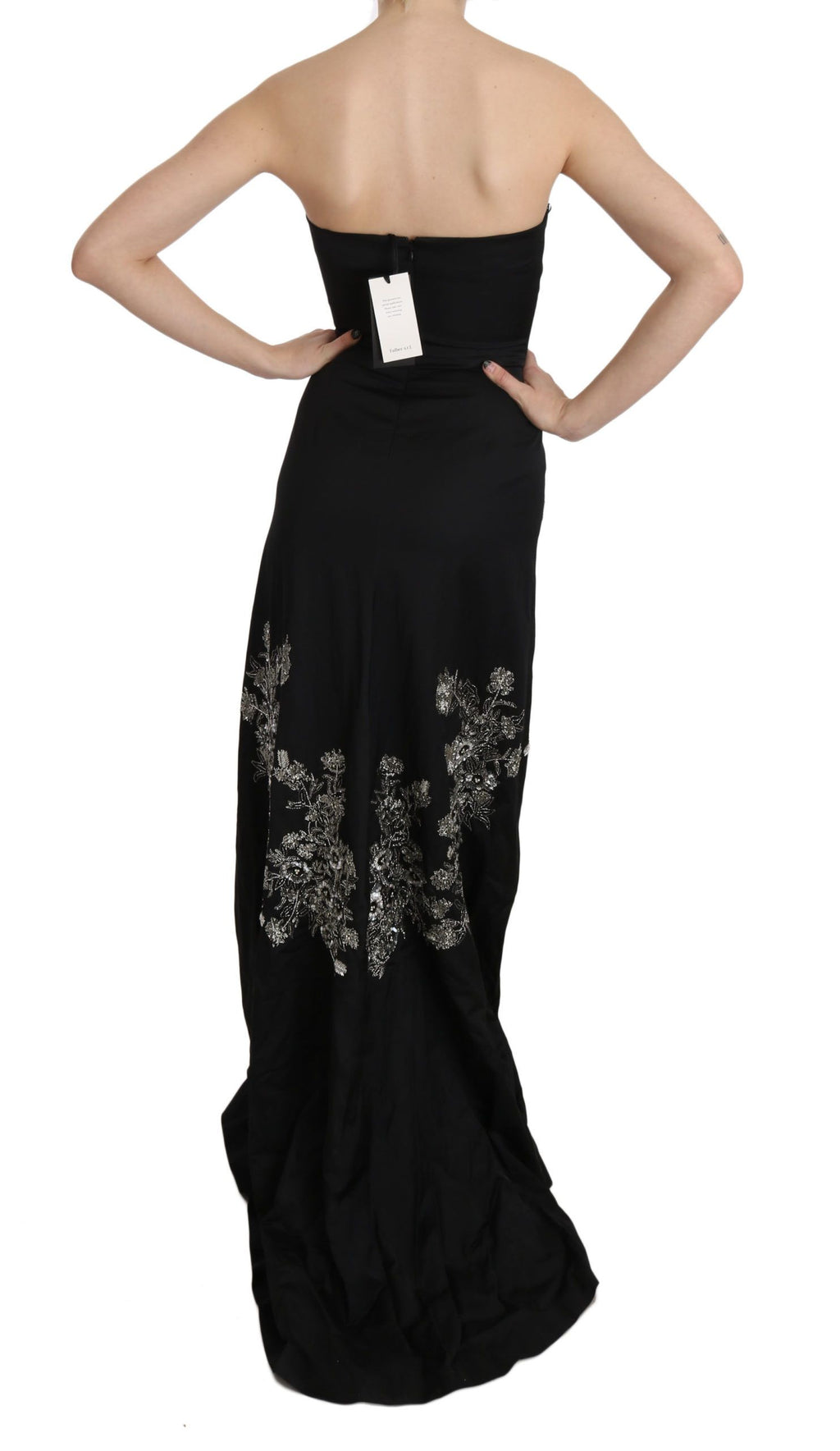Robe de bal somptueuse John Richmond noire (à sequins)
