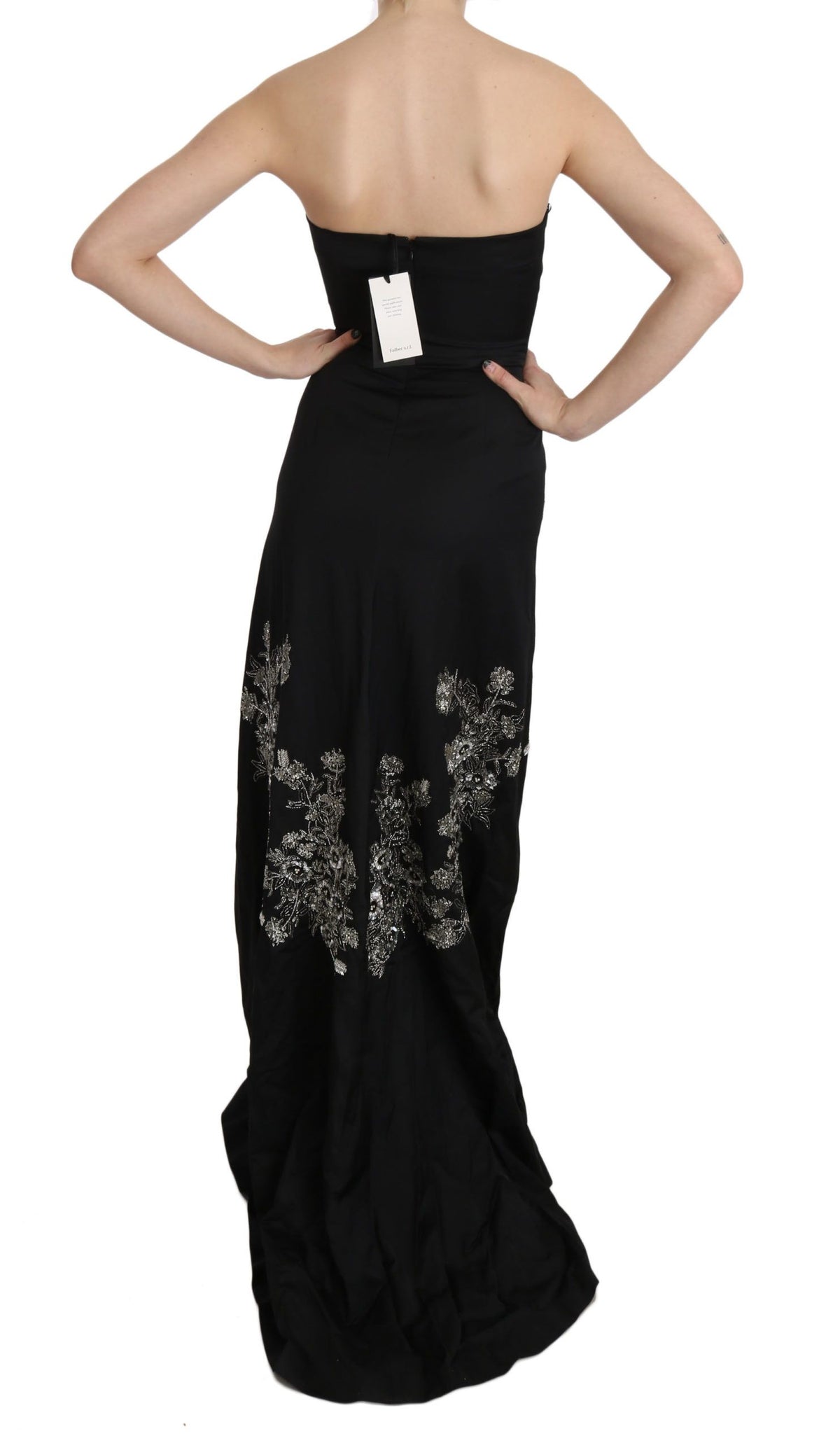 Robe de bal somptueuse John Richmond noire (à sequins)