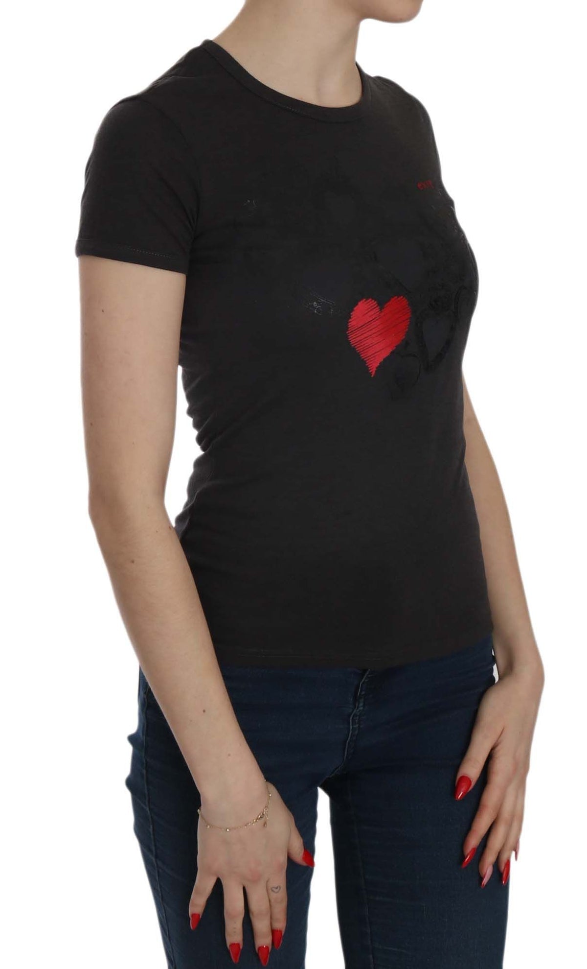 Chemise Exte noire (manches courtes, casual chic)