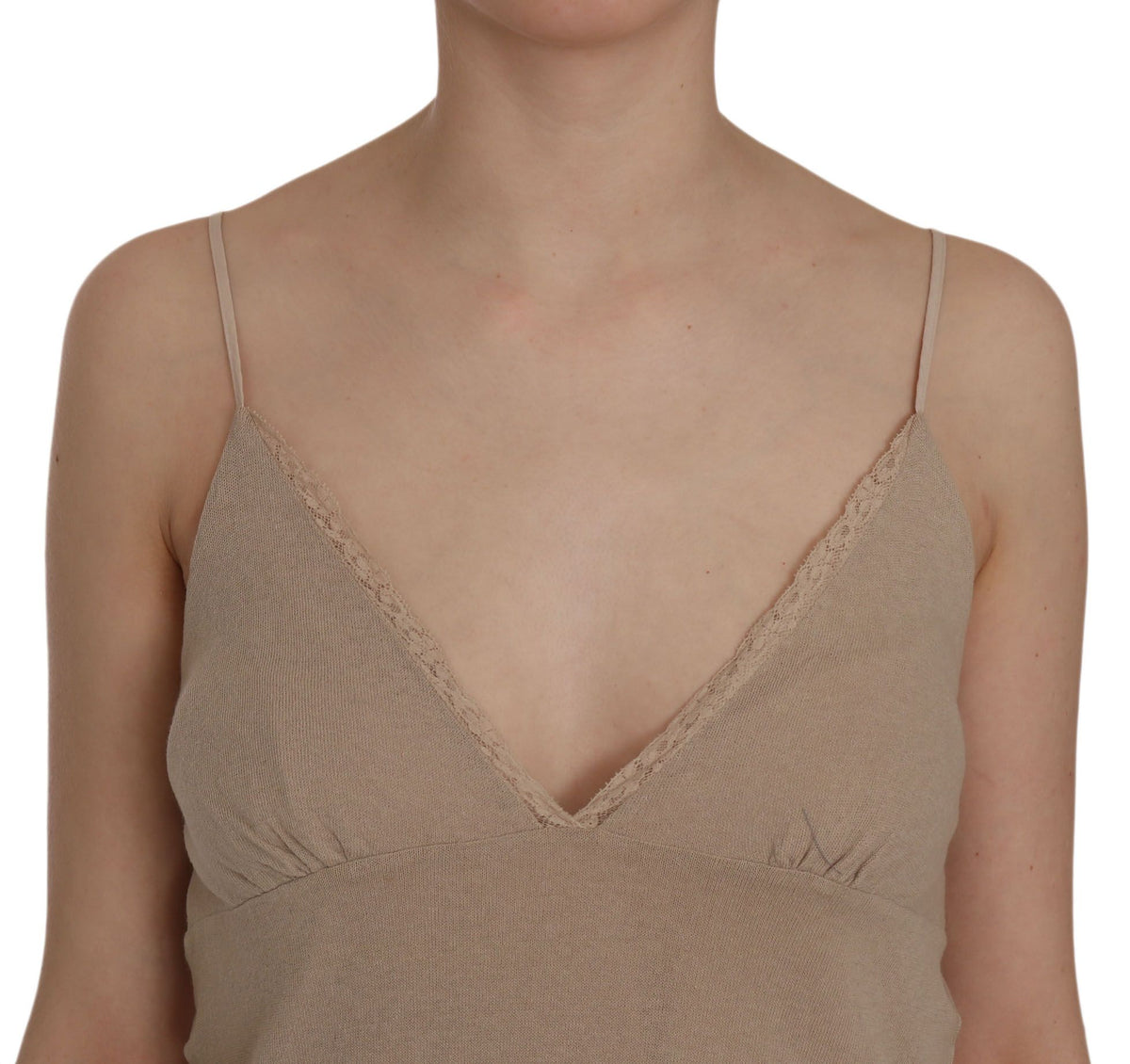 Robe PINK MEMORIES beige en coton