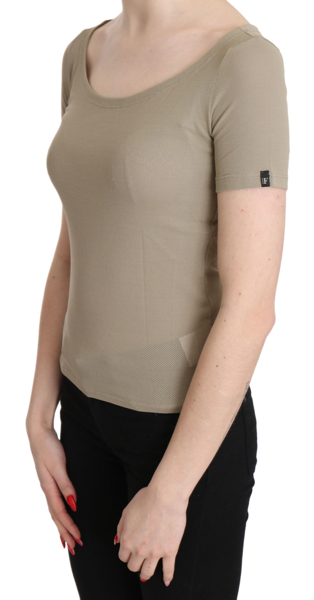 Chemisier GF Ferre gris (manches courtes, casual chic)