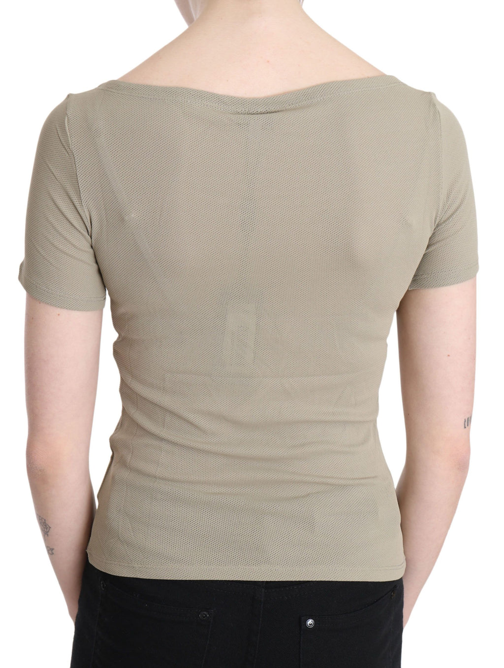 Chemisier GF Ferre gris (manches courtes, casual chic)