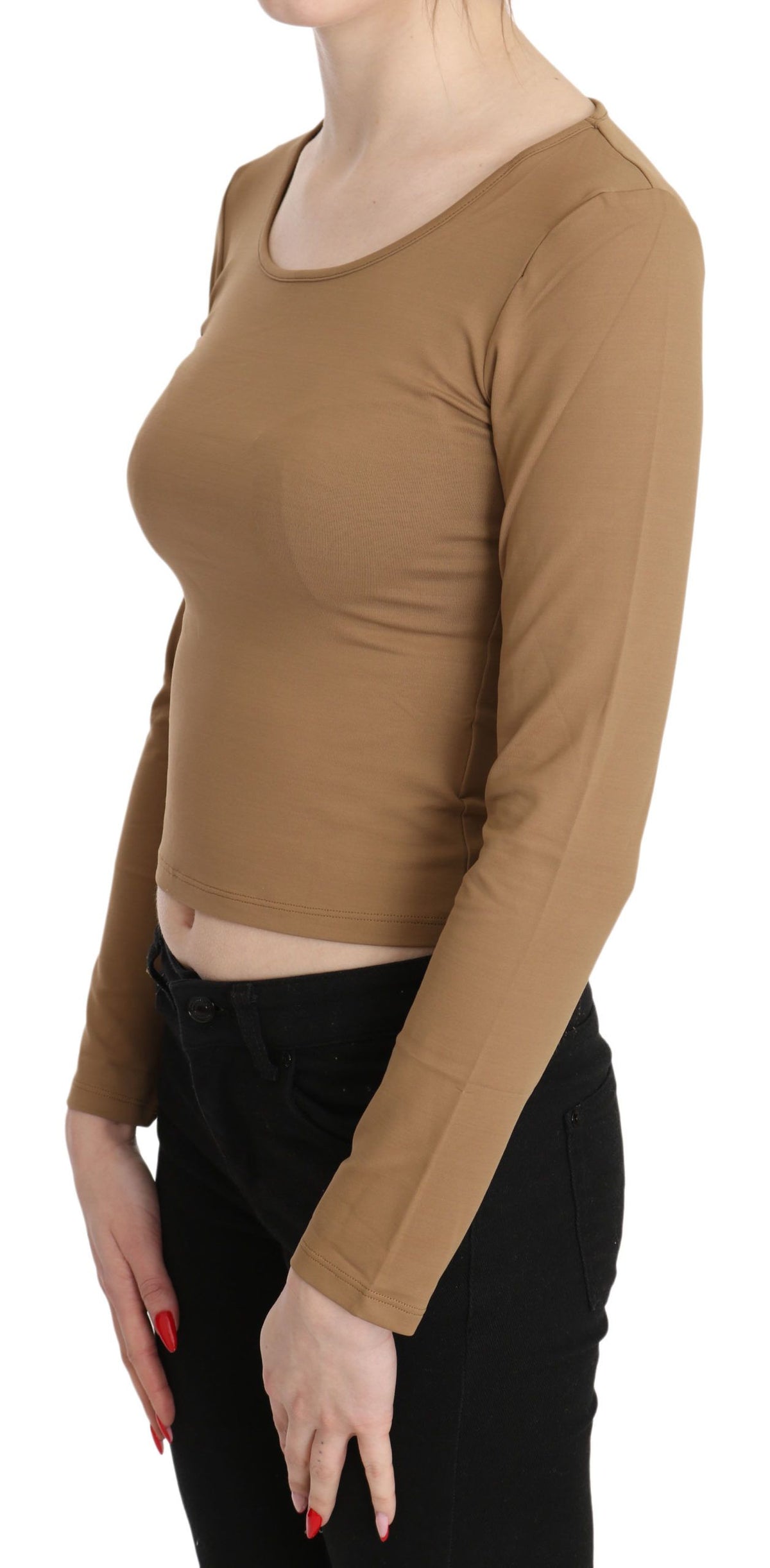 Chemisier GF Ferre marron (manches longues)