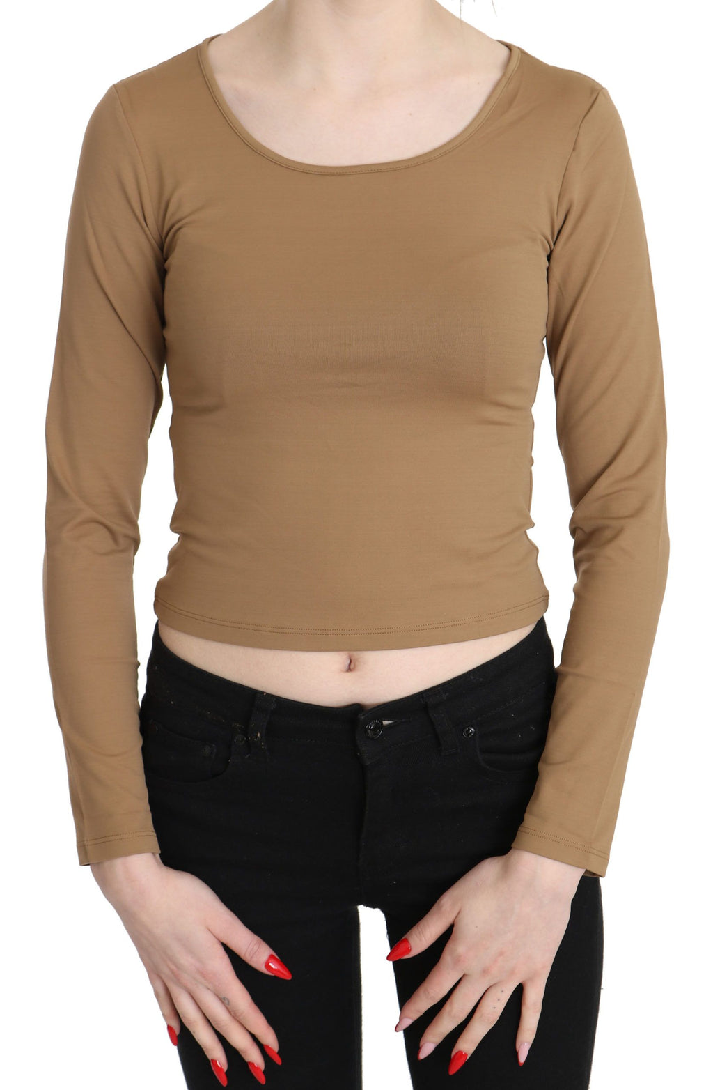 Chemisier GF Ferre marron (manches longues)