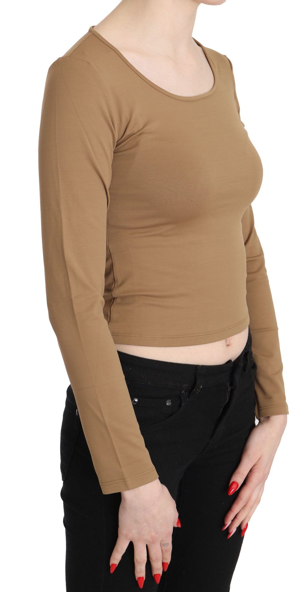 Chemisier GF Ferre marron (manches longues)