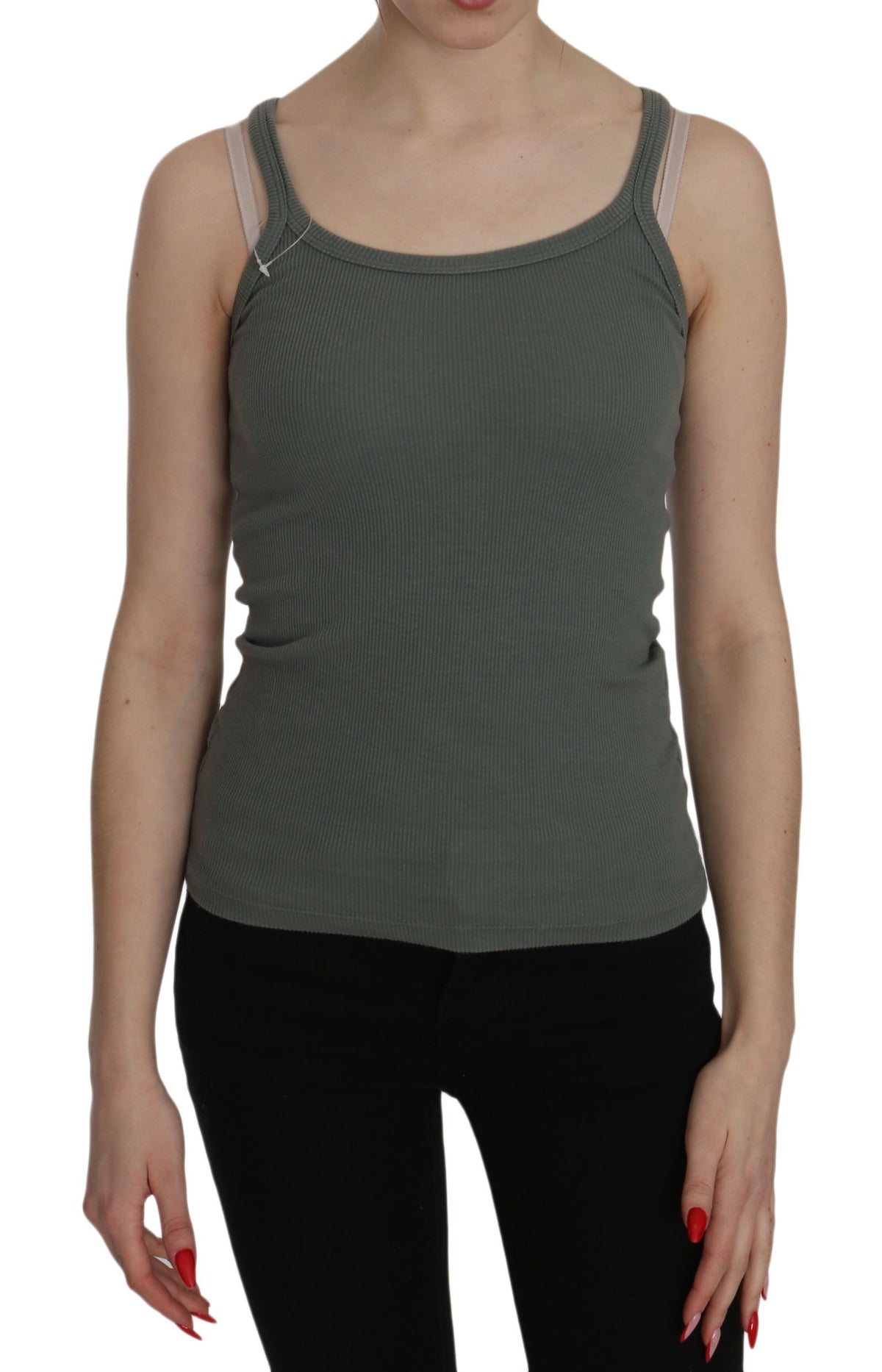 Chemisier PINK MEMORIES vert (coupe ajustée, casual chic)