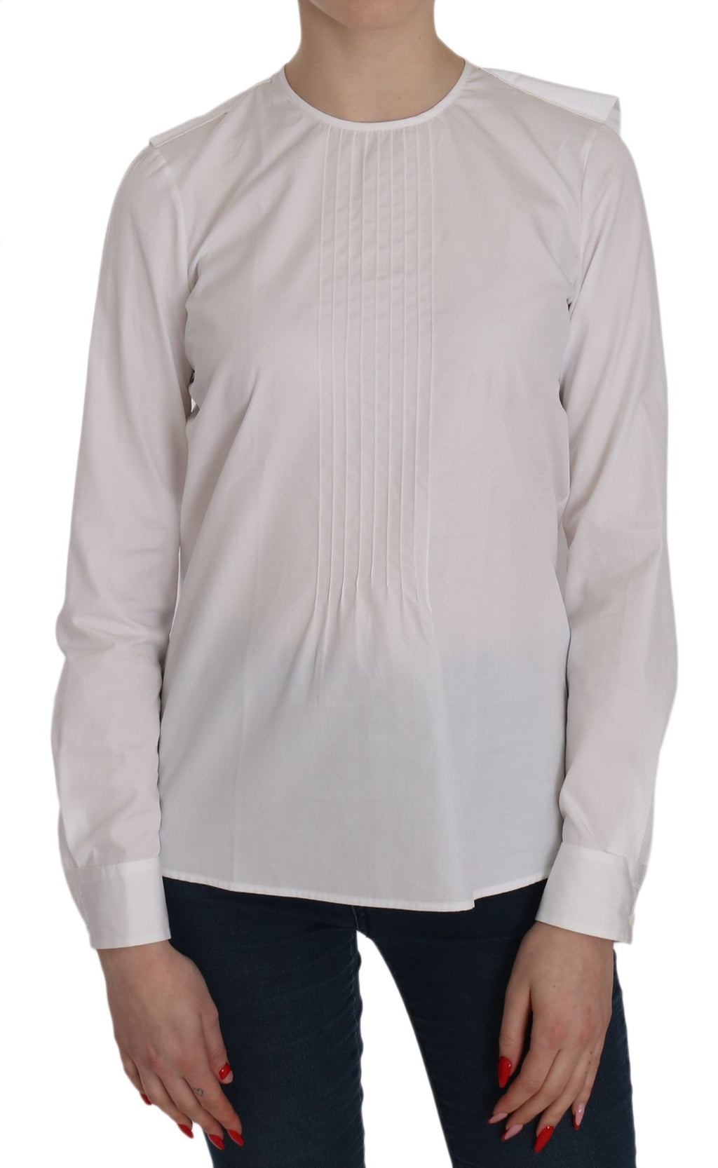 Chemisier Dsquared² blanc en coton (manches longues)