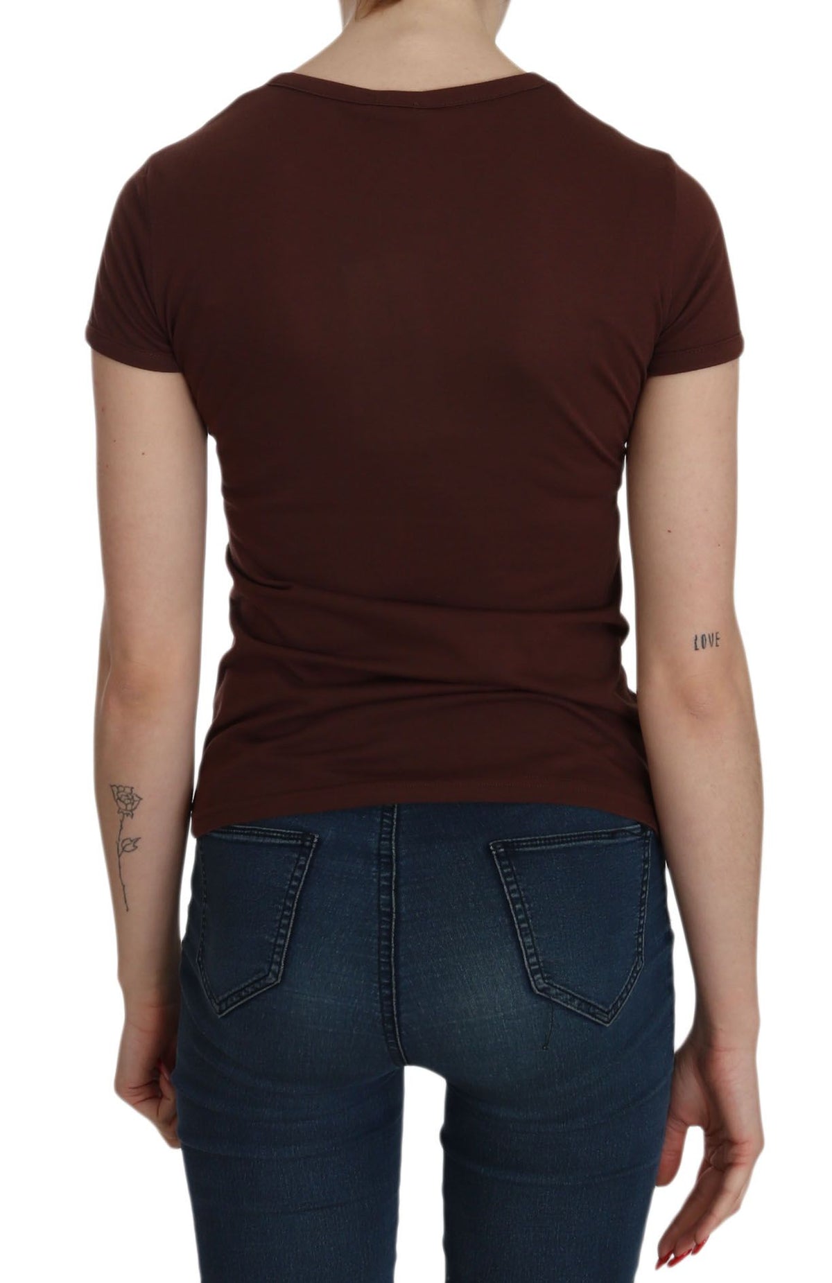 Chemise Exte marron (manches courtes)