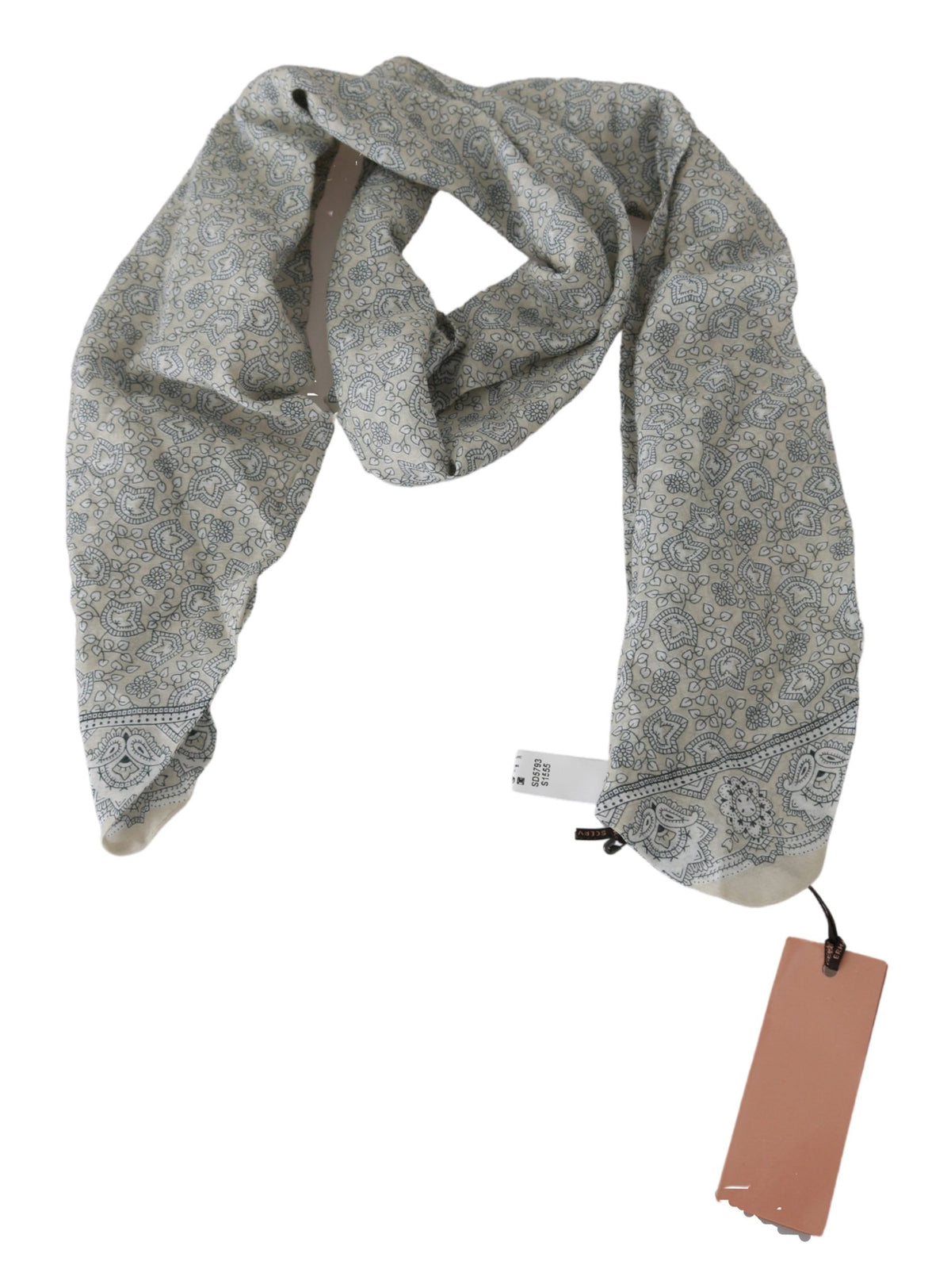 Écharpe Ermanno Scervino bleue en coton