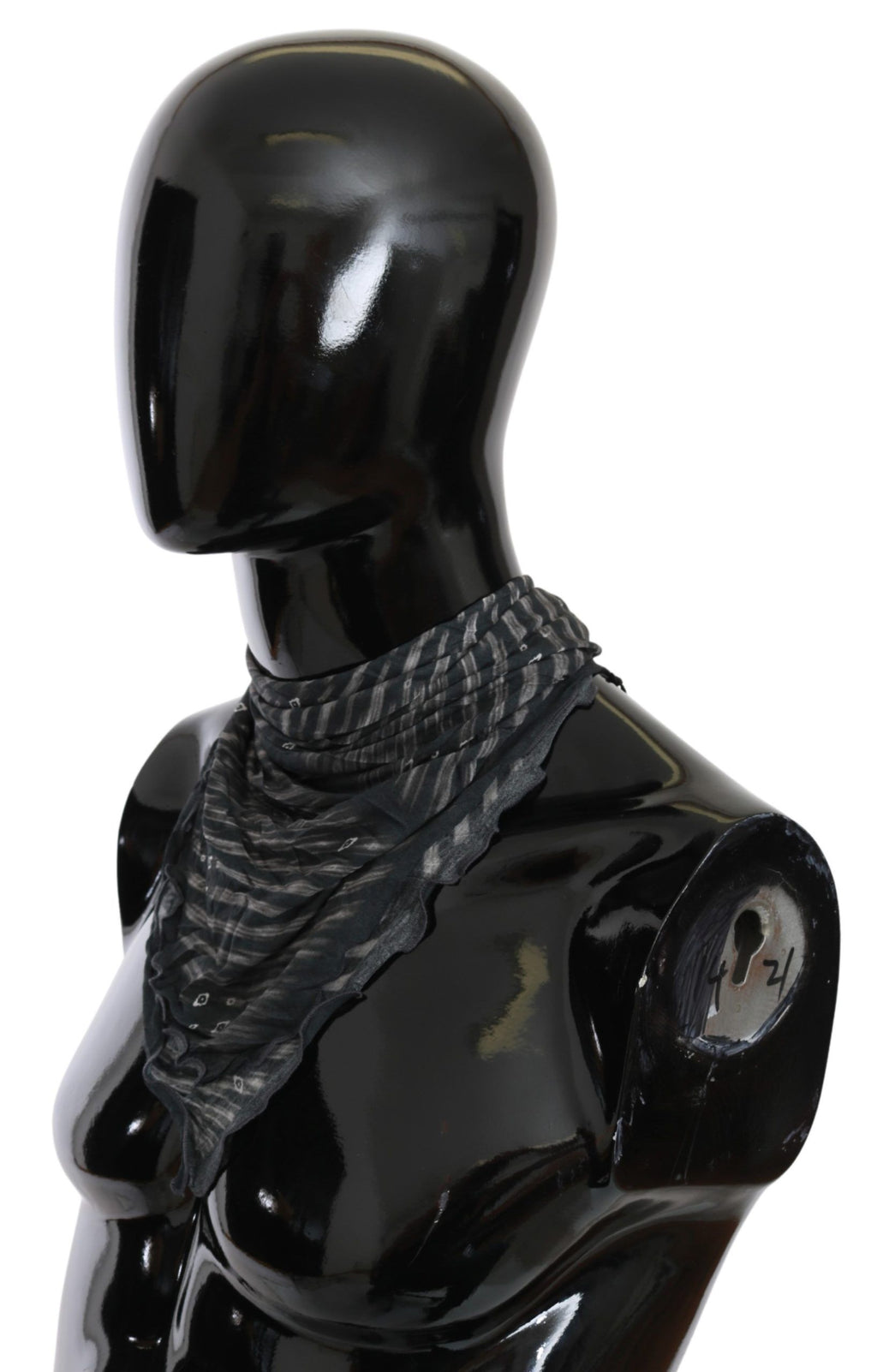 Écharpe Costume National noire en viscose