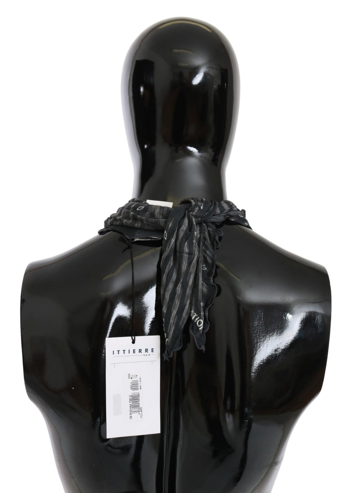 Écharpe Costume National noire en viscose