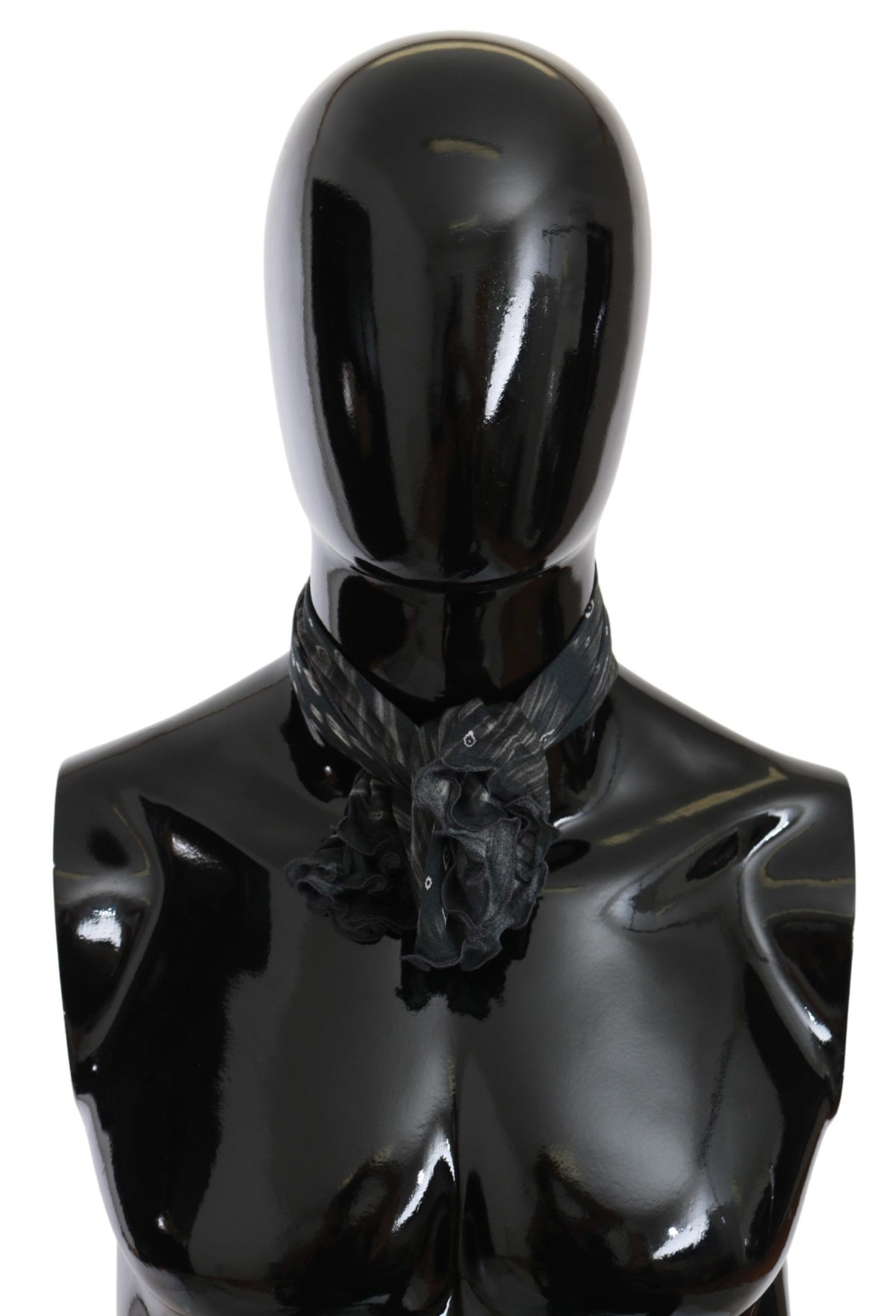 Écharpe Costume National noire en viscose