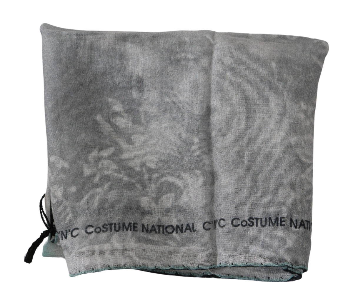 Écharpe Costume National grise en soie