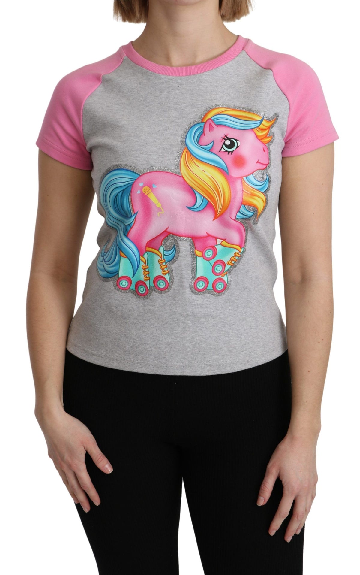 Chemise Moschino grise en coton