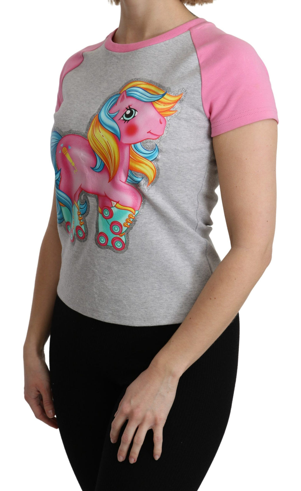 Chemise Moschino grise en coton