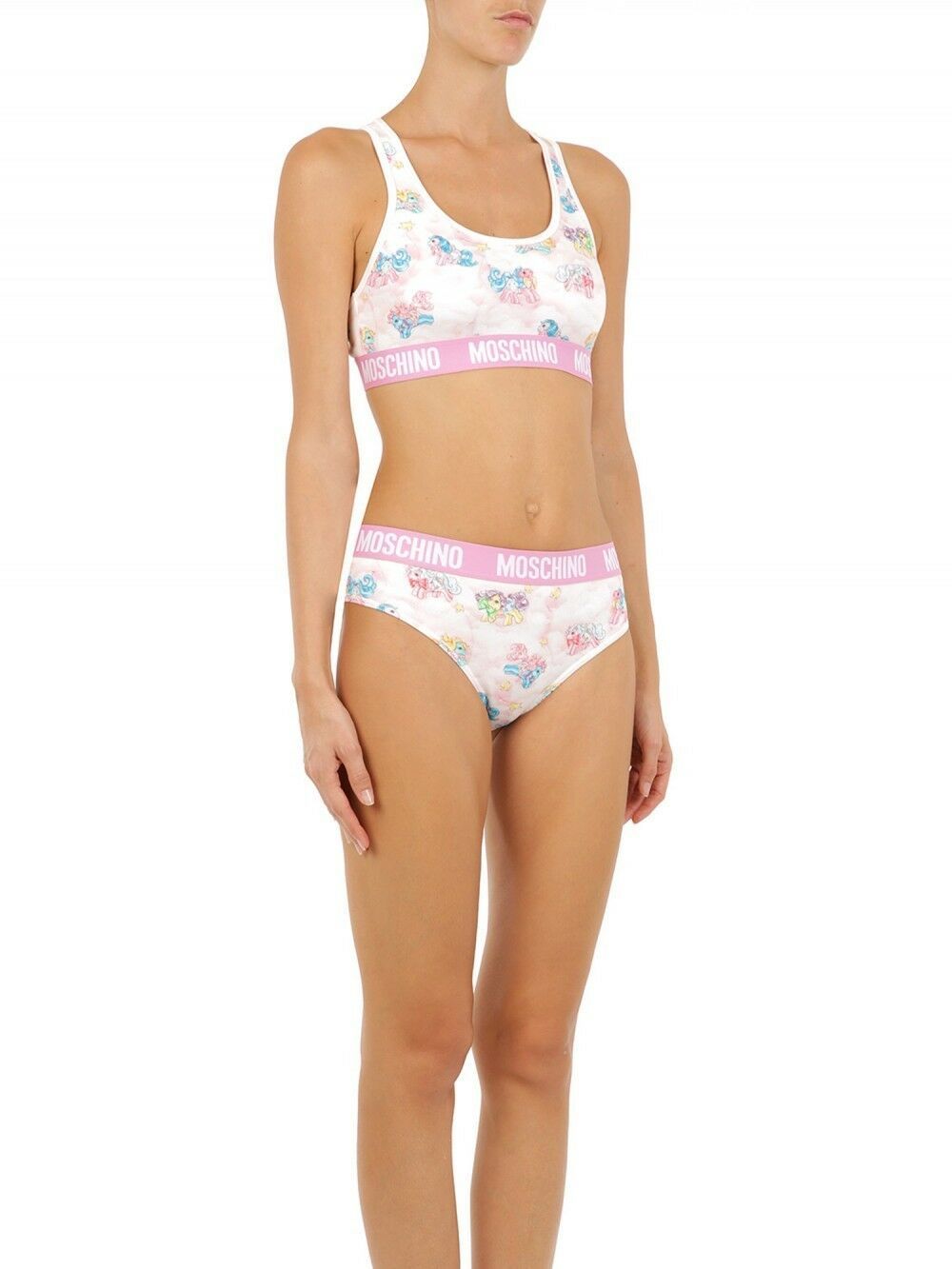 Pièce de créateur Moschino blanche