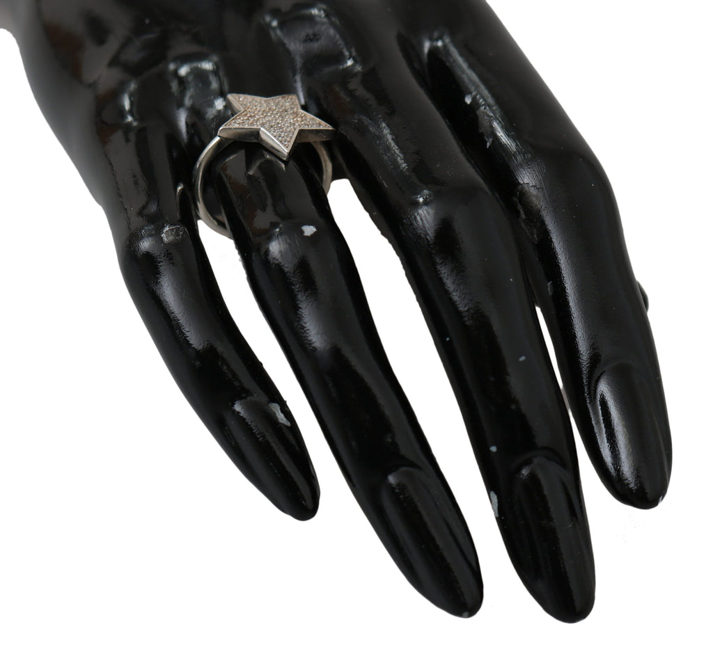 Bague Nialaya argentée (oxydes de zirconium transparents)