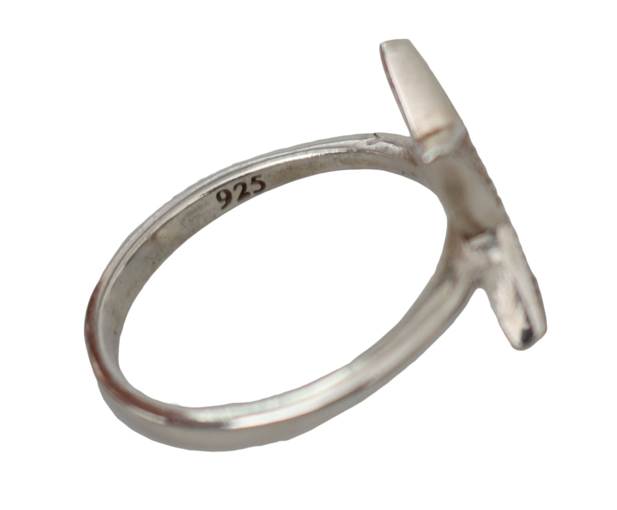 Bague Nialaya argentée (oxydes de zirconium transparents)