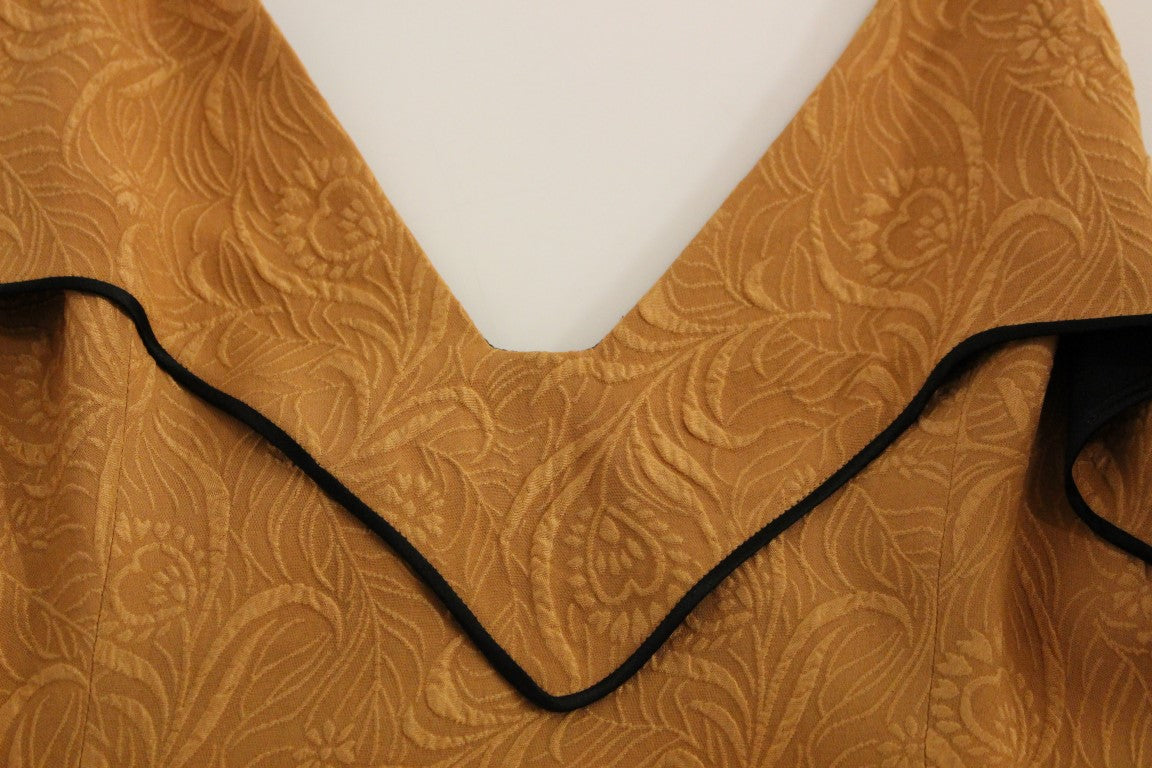 Robe fourreau FILOS noire en soie (sans manches)