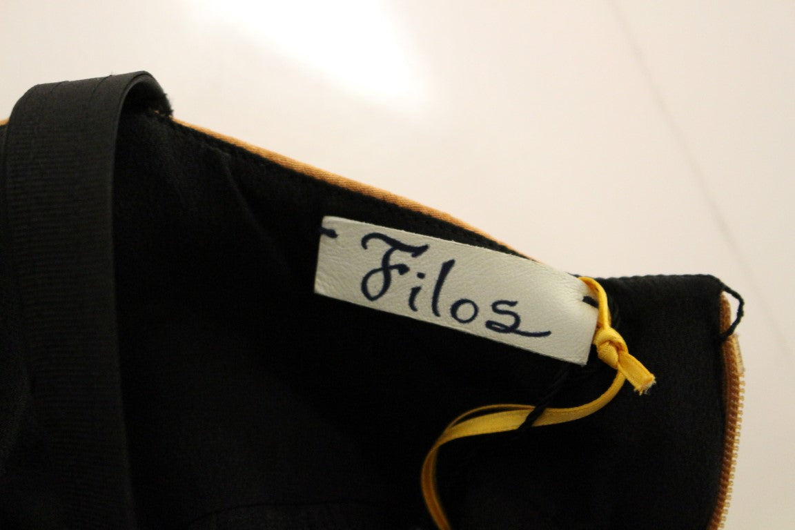 Robe fourreau FILOS noire en soie (sans manches)