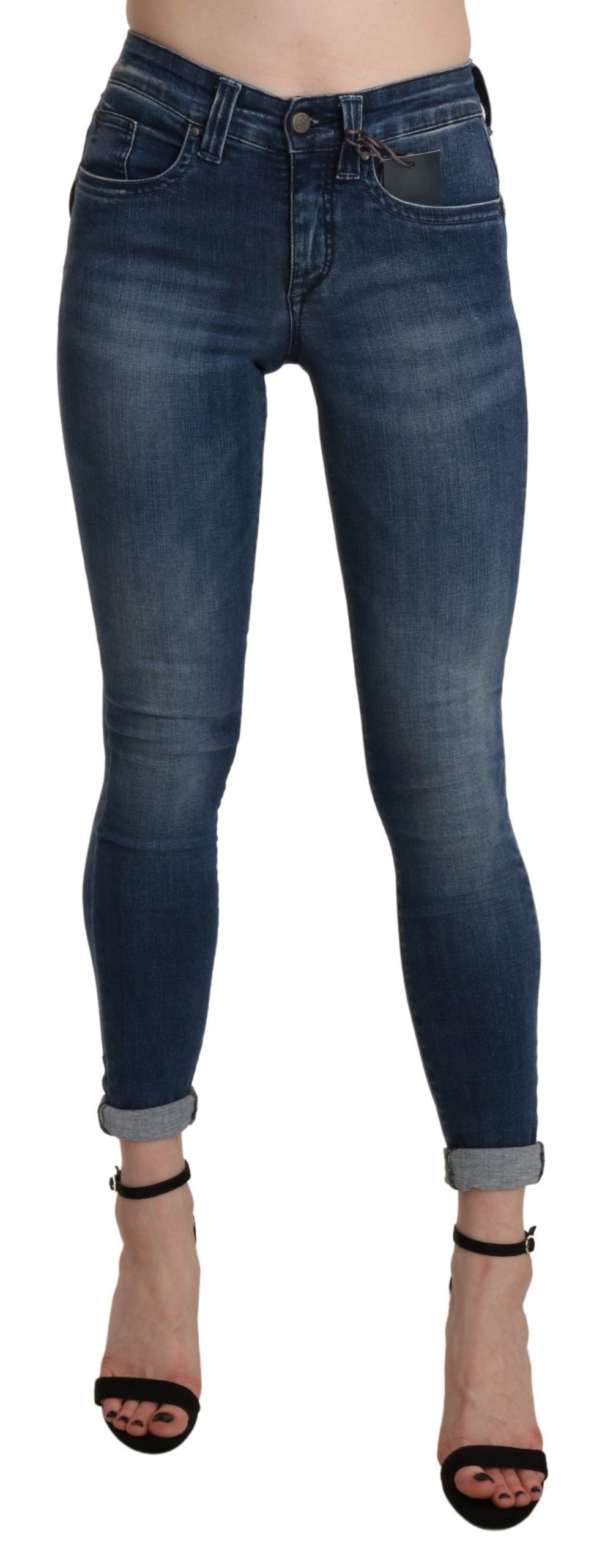 Jean Ermanno Scervino bleu en coton (taille haute, court)