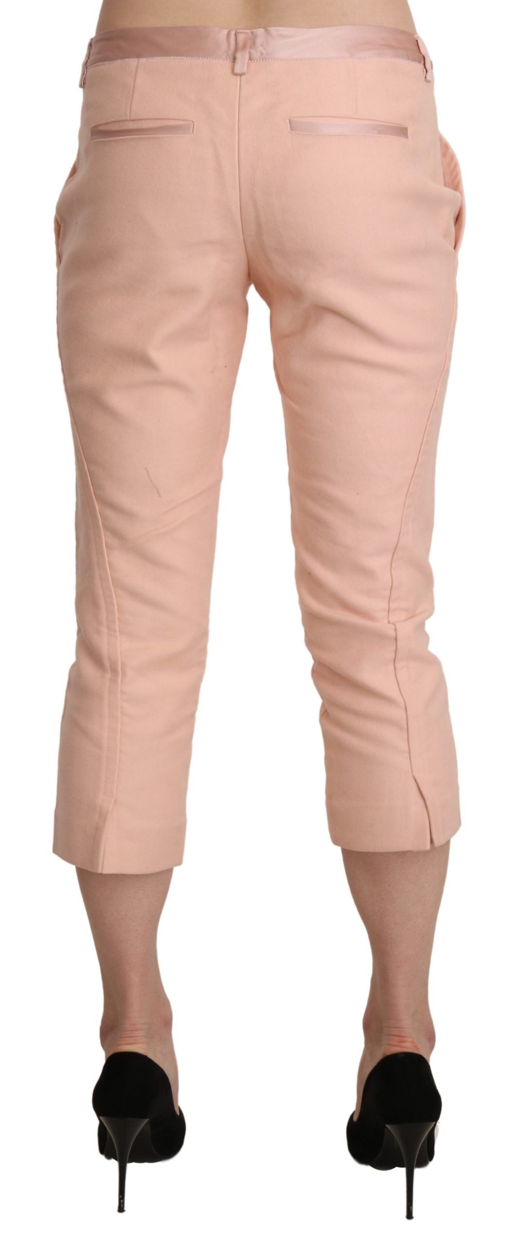 Pantalon Ermanno Scervino rose (taille basse, court)