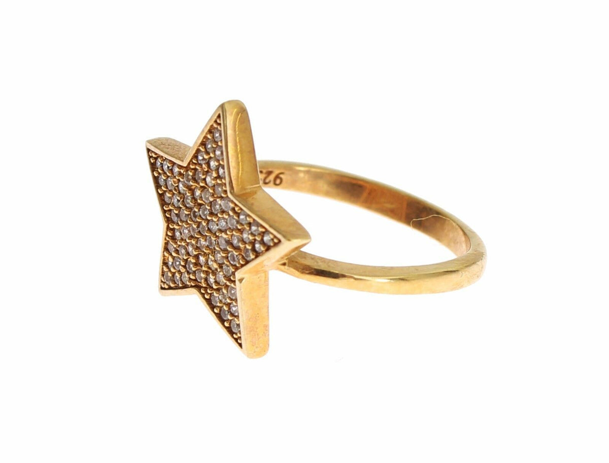 Bague Nialaya dorée (argent 925)