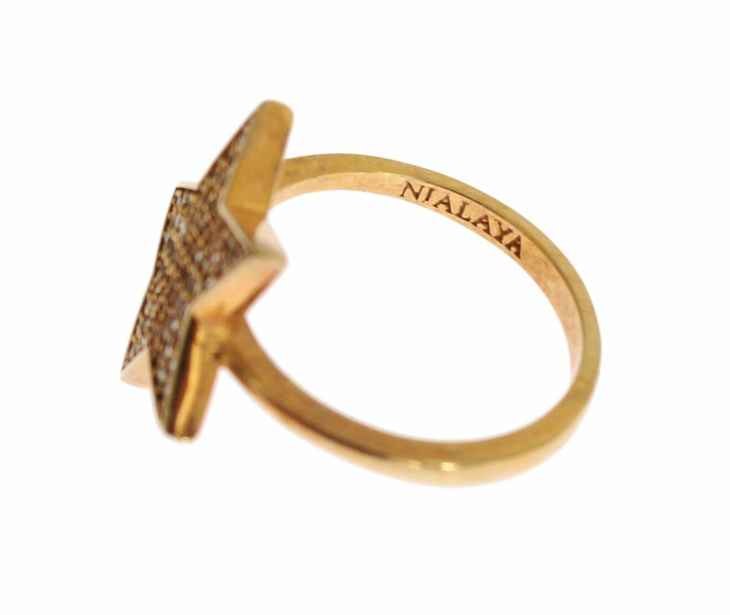 Bague Nialaya dorée (argent 925)