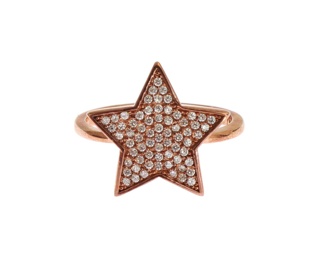 Bague en argent Nialaya (oxydes de zirconium transparents)