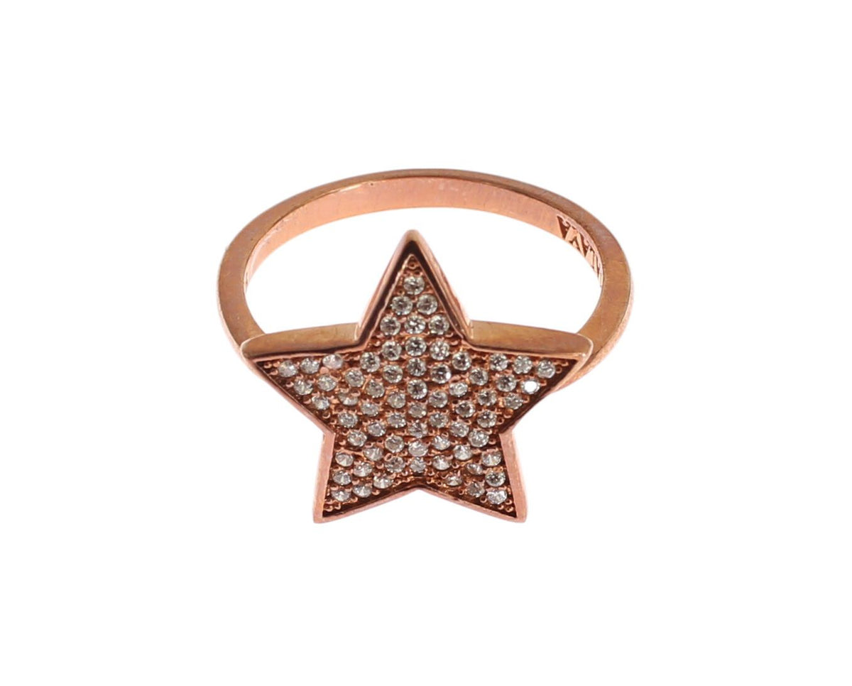 Bague en argent Nialaya (oxydes de zirconium transparents)
