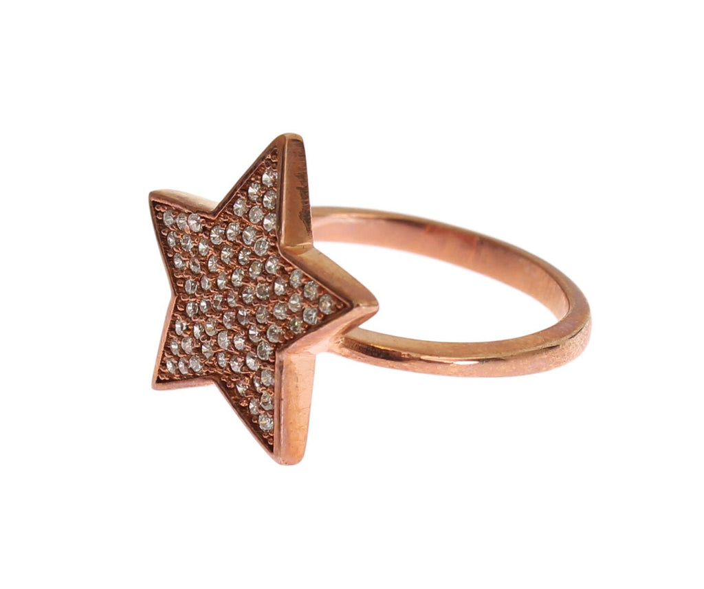 Bague en argent Nialaya (oxydes de zirconium transparents)