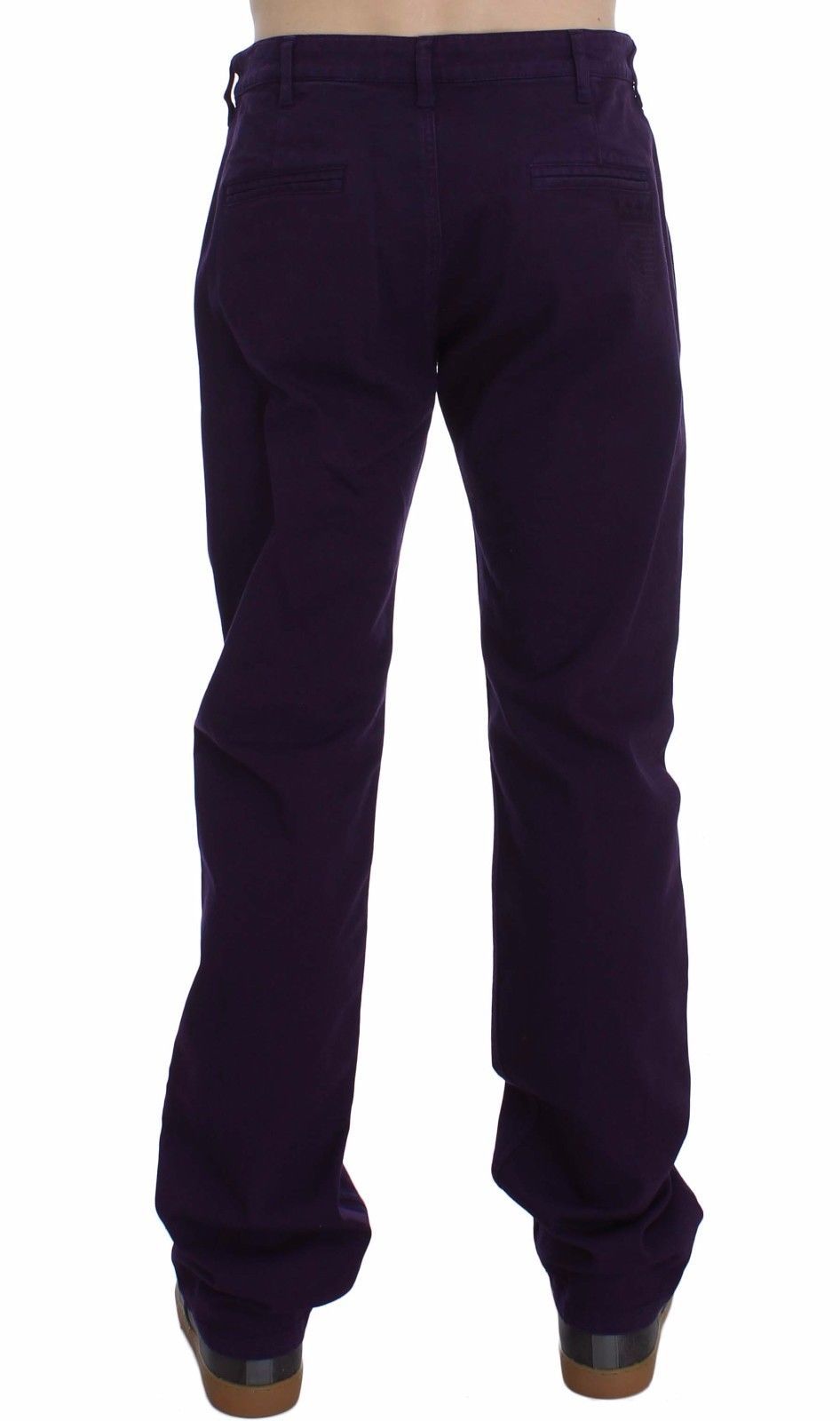 Pantalon GF Ferre violet en coton (stretch)
