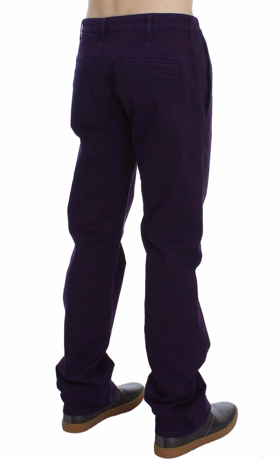 Pantalon GF Ferre violet en coton (stretch)