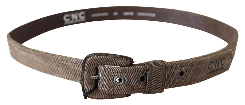 Ceinture Costume National marron en cuir