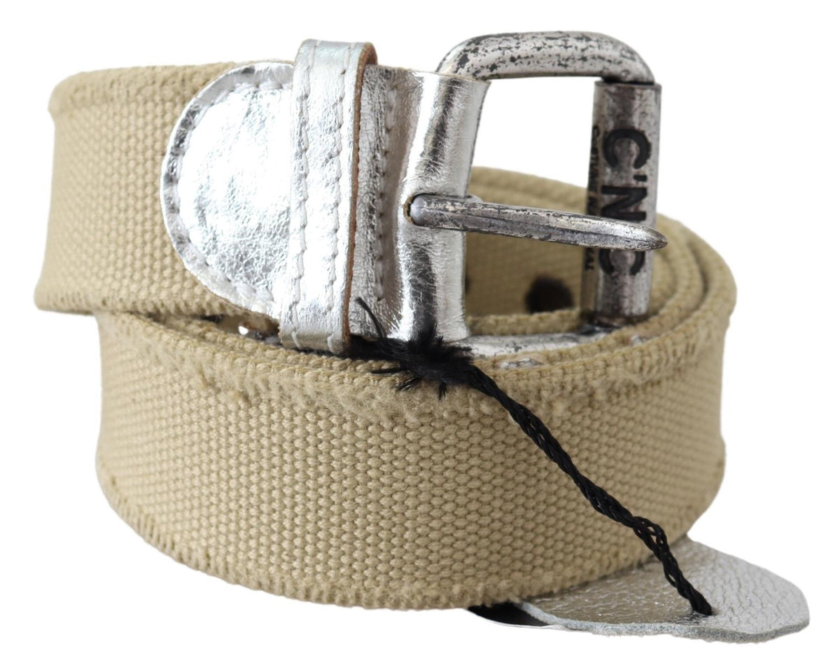 Ceinture Costume National beige en coton