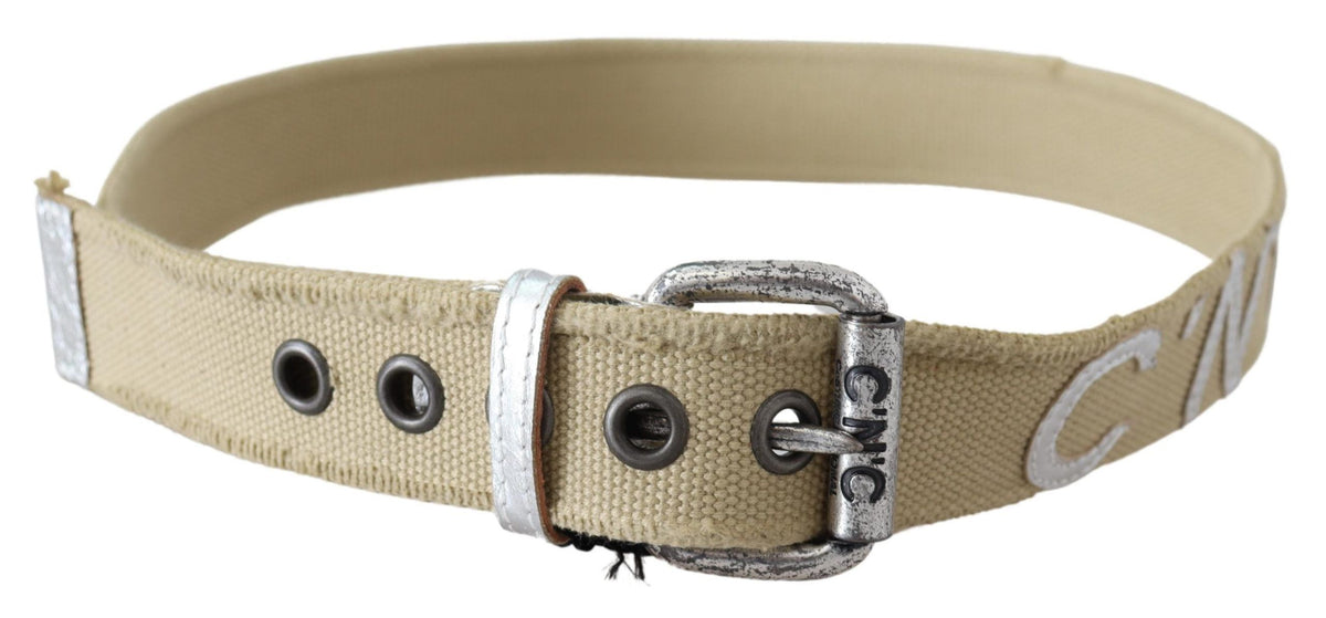 Ceinture Costume National beige en coton