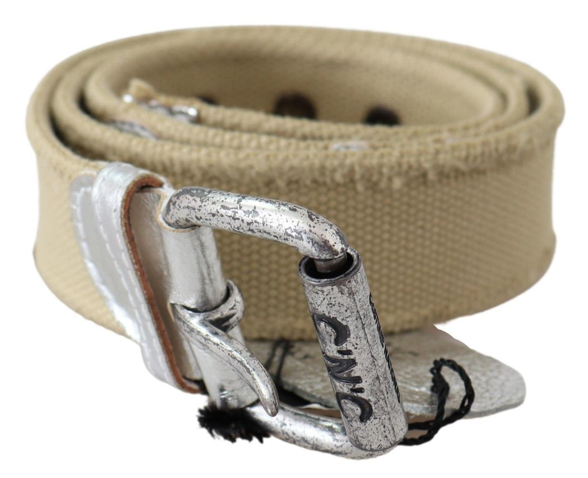 Ceinture Costume National beige en coton
