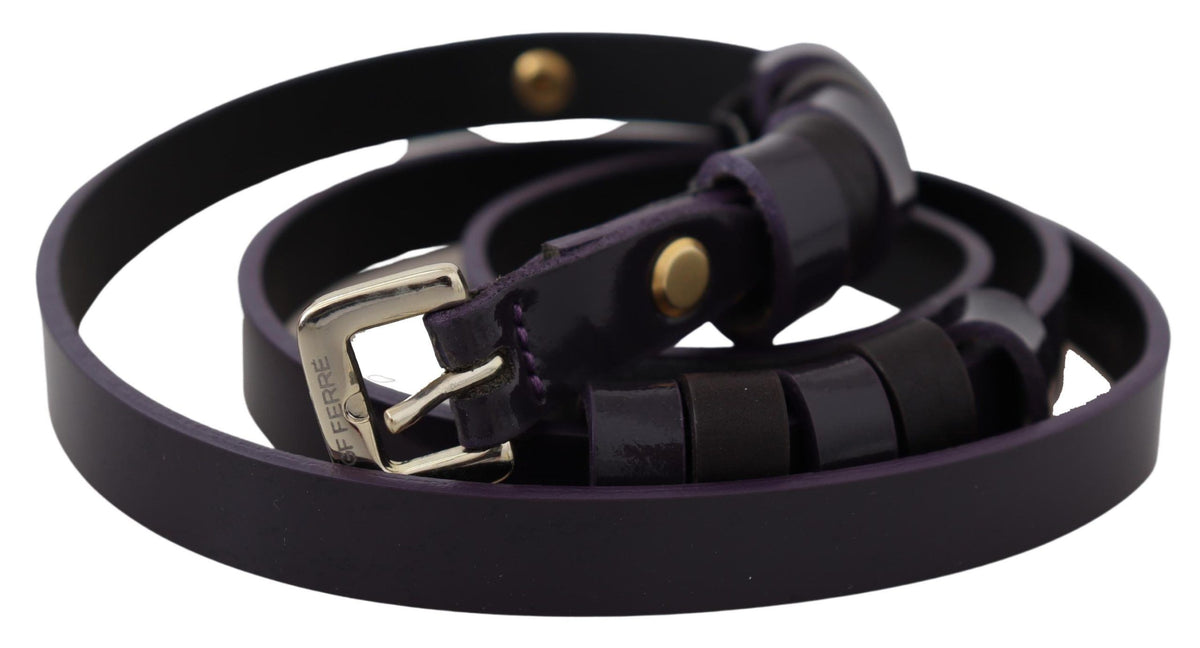 Ceinture GF Ferre noire en cuir