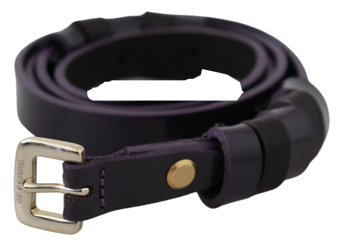 Ceinture GF Ferre noire en cuir