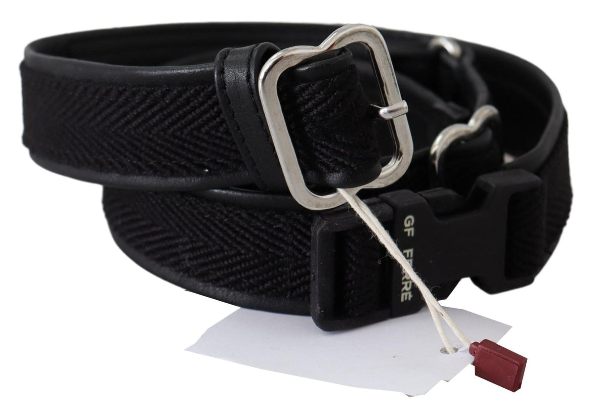 Ceinture GF Ferre noire en cuir