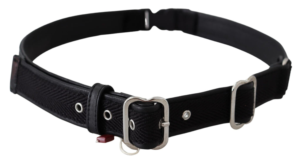 Ceinture GF Ferre noire en cuir