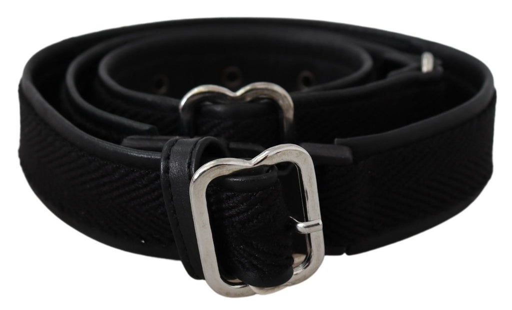 Ceinture GF Ferre noire en cuir