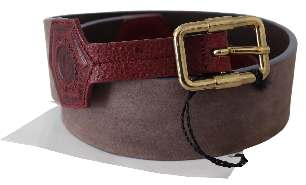 Ceinture GF Ferre marron en cuir