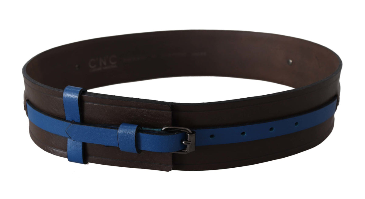 Ceinture Costume National bleue en cuir