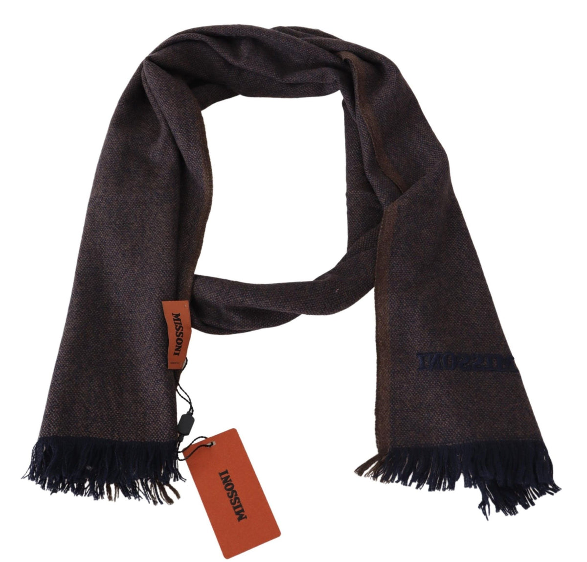 Écharpe Missoni marron en 100 % cachemire