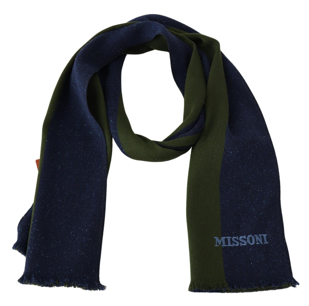 Pièce de créateur Missoni bleue en laine