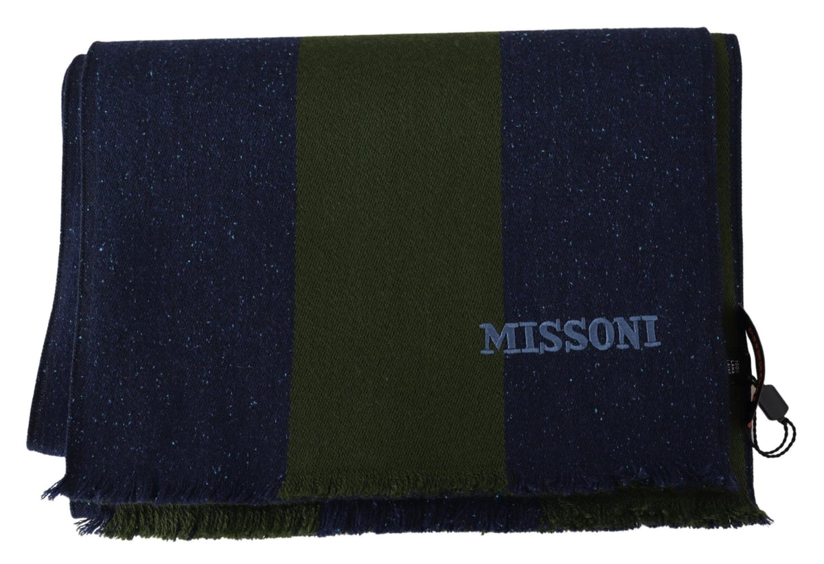 Pièce de créateur Missoni bleue en laine