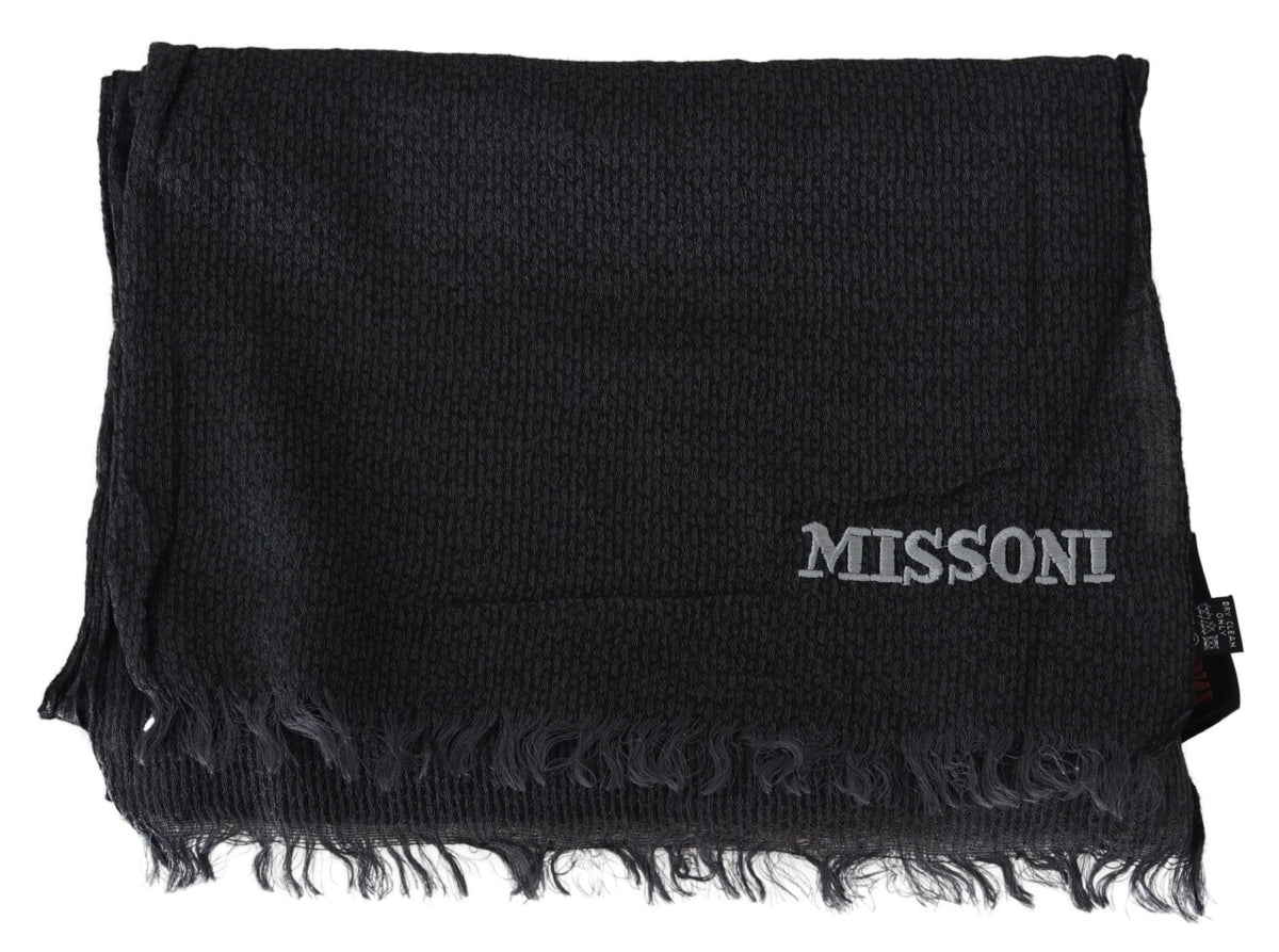 Écharpe Missoni noire en laine