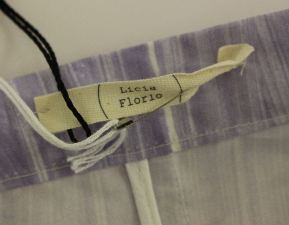 Jupe Licia Florio violet en viscose