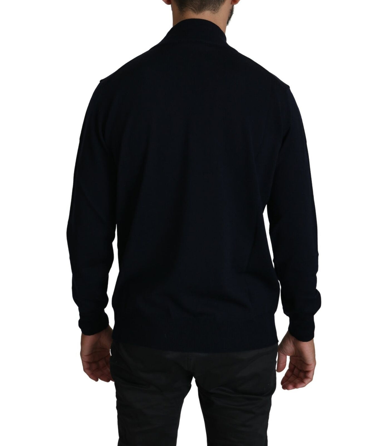 Pull en maille MILA SCHÖN bleu en 100 % laine